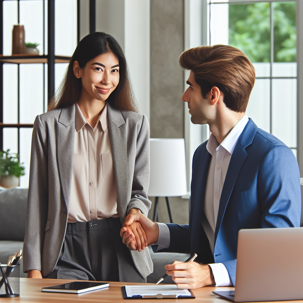 Dedicated financial consultant discussing tailored cash flow strategies with an entrepreneur while referencing structured planning documents and analytical charts